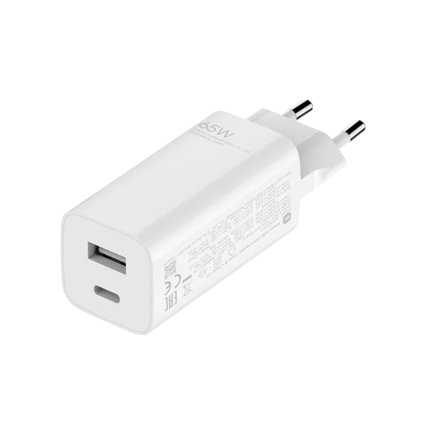 Xiaomi Mi 65W GaN Charger with Fast Charging 2 Ports (Type-A + Type-C) Xiaomi Mi 65W GaN Charger with Fast Charging 2 Ports (Type-A + Type-C)